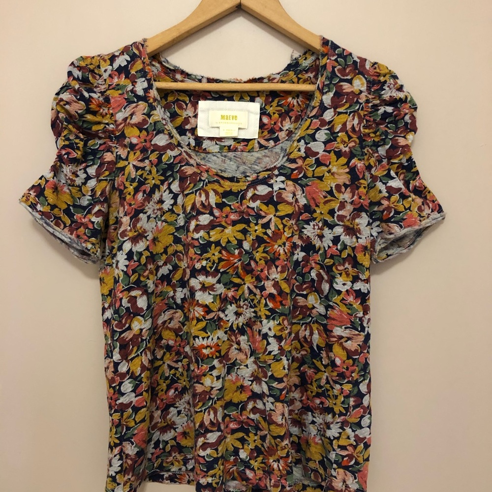Anthropologie Maeve multicolored shirt.